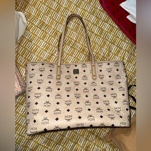 MCM Aren Monogram Tote